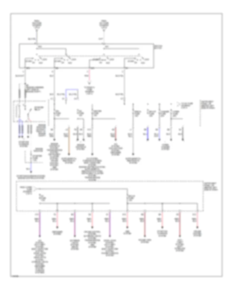Power Distribution Wiring Diagram (3 of 4) for Toyota Highlander Limited 2001