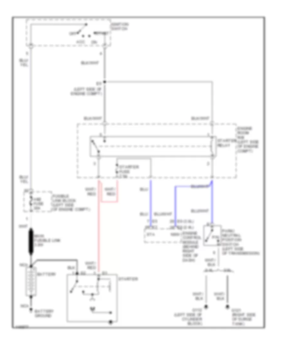 Starting Wiring Diagram for Toyota Highlander Limited 2001