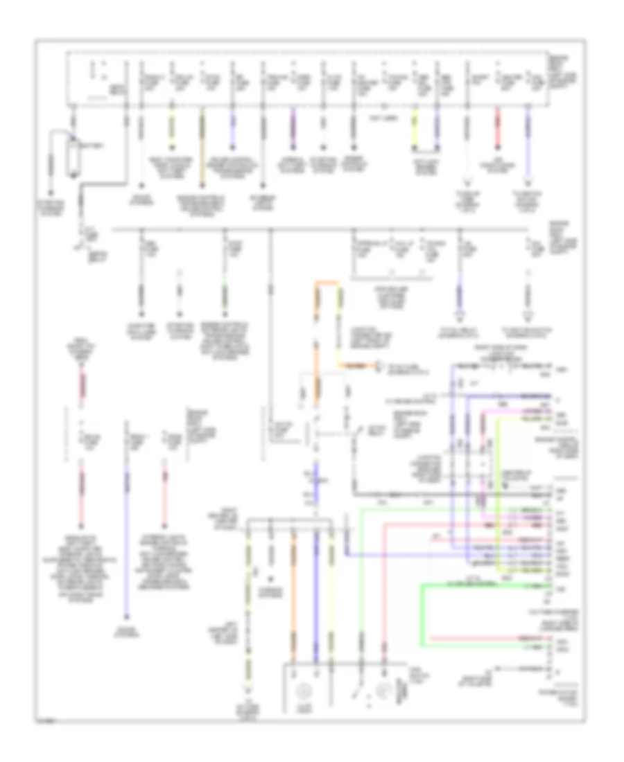 Power Distribution Wiring Diagram 1 of 2 for Toyota FJ Cruiser 2011