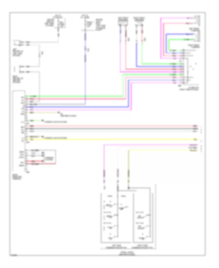 Radio Wiring Diagram, without JBL (1 of 2) for Toyota FJ Cruiser 2011