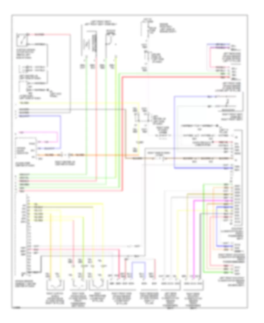 Supplemental Restraints Wiring Diagram (2 of 2) for Toyota FJ Cruiser 2011