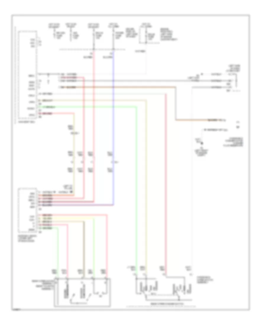 Электросхема заднего стеклоочистителя дворника и омывателя для Toyota FJ Cruiser 2011