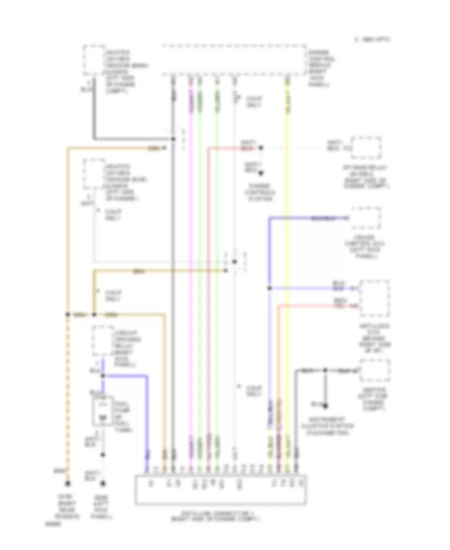 3.0L, Data Link Connector Wiring Diagram for Toyota Pickup 1994