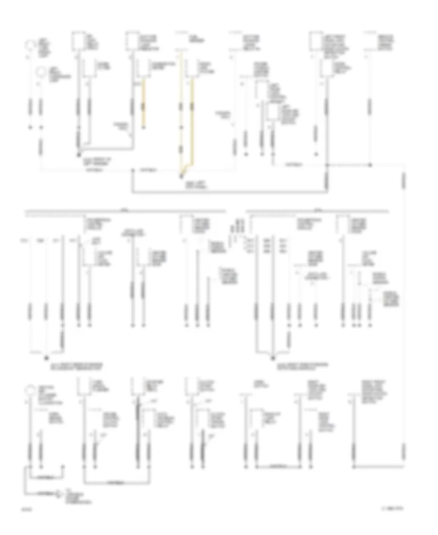Ground Distribution Wiring Diagram 1 of 2 for Toyota Pickup 1994