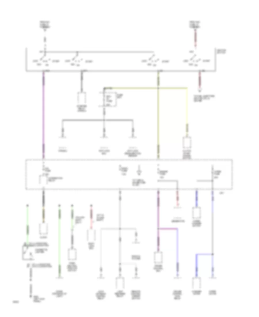 Power Distribution Wiring Diagram 2 of 5 for Toyota Pickup 1994
