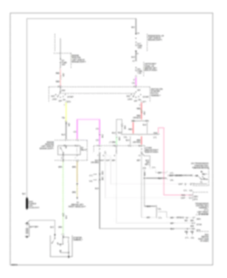 Starting Wiring Diagram, without Smart Key System for Toyota Highlander SE 2013