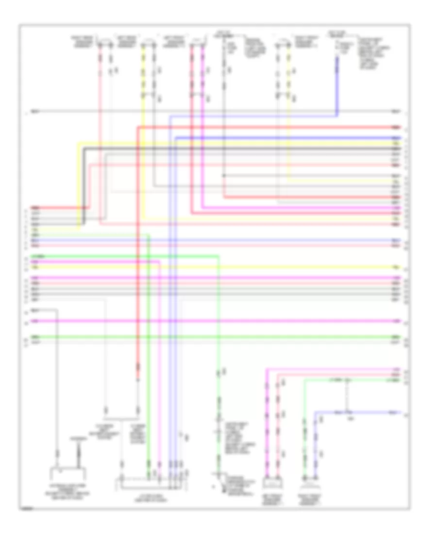 Navigation Wiring Diagram 2 of 5 for Toyota Highlander SE 2013