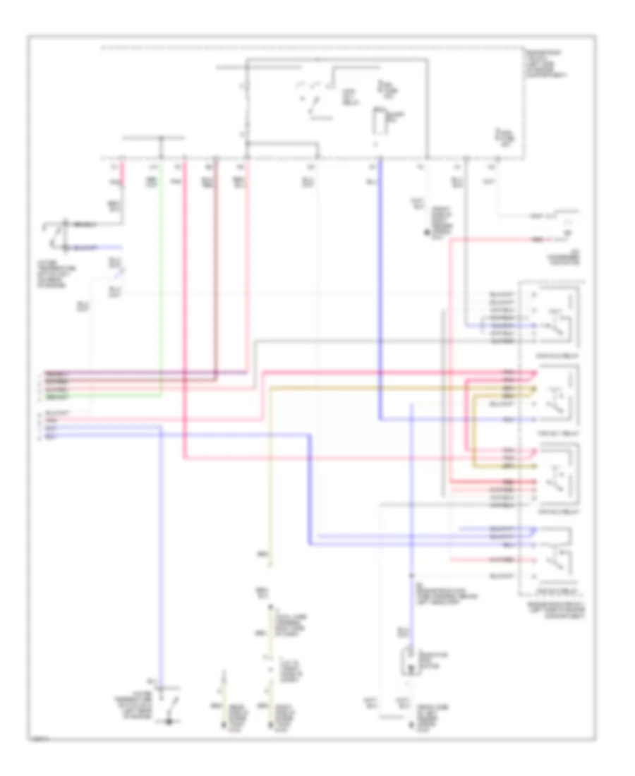 A C Wiring Diagram with Towing Package 2 of 2 for Toyota Sienna CE 1998