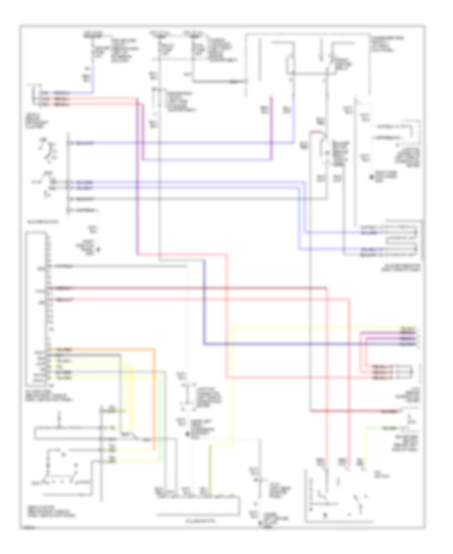 Rear AC Wiring Diagram, 5 Door (1 of 2) for Toyota Sienna CE 1998
