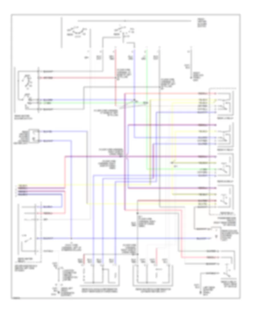 Rear AC Wiring Diagram, 5 Door (2 of 2) for Toyota Sienna CE 1998