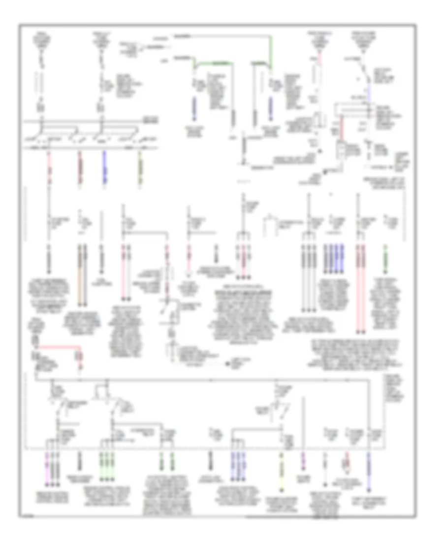 Power Distribution Wiring Diagram (2 of 2) for Toyota Sienna CE 1998