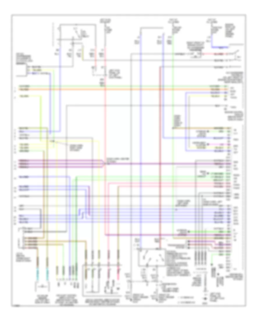 Front AC Wiring Diagram, with Navigation (2 of 2) for Toyota Land Cruiser 2001