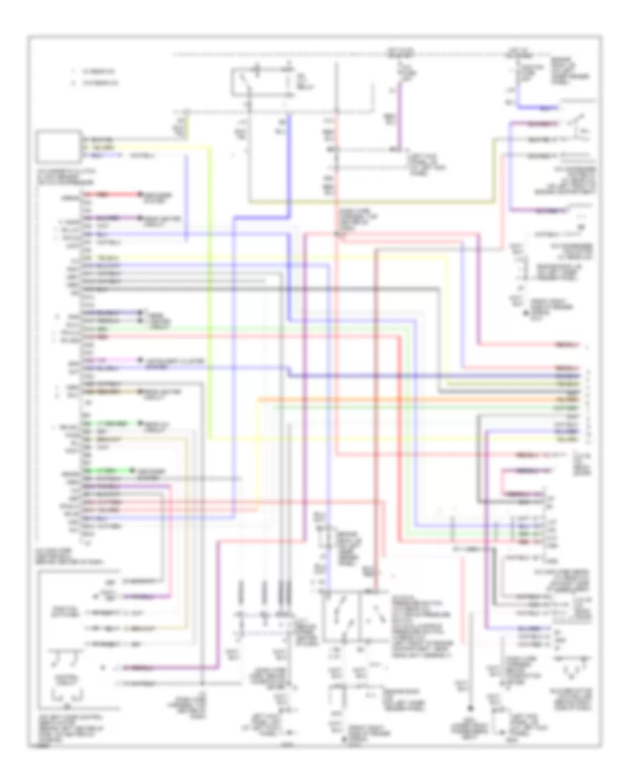 Front AC Wiring Diagram, without Navigation (1 of 2) for Toyota Land Cruiser 2001