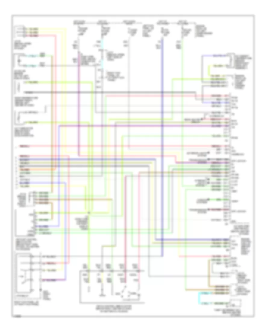 Front AC Wiring Diagram, without Navigation (2 of 2) for Toyota Land Cruiser 2001