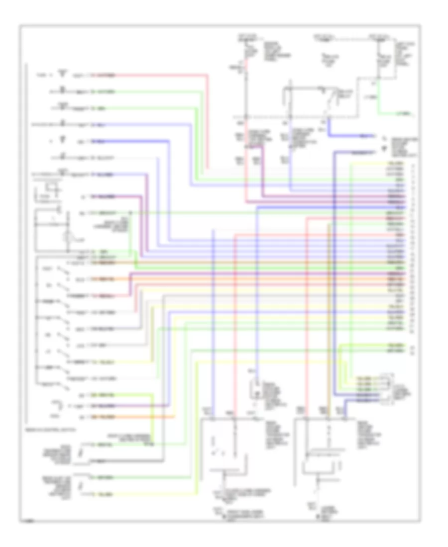 Rear AC Wiring Diagram, with Navigation (1 of 2) for Toyota Land Cruiser 2001