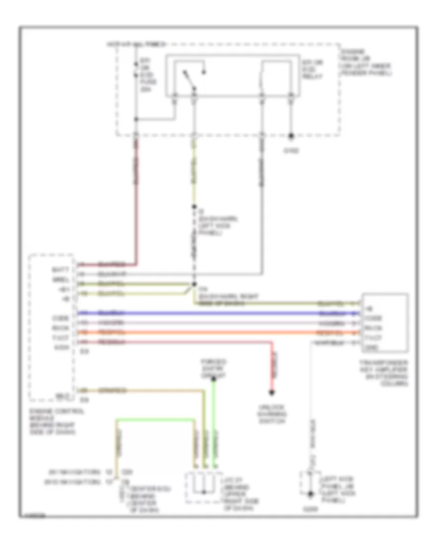 Immobilizer Wiring Diagram for Toyota Land Cruiser 2001