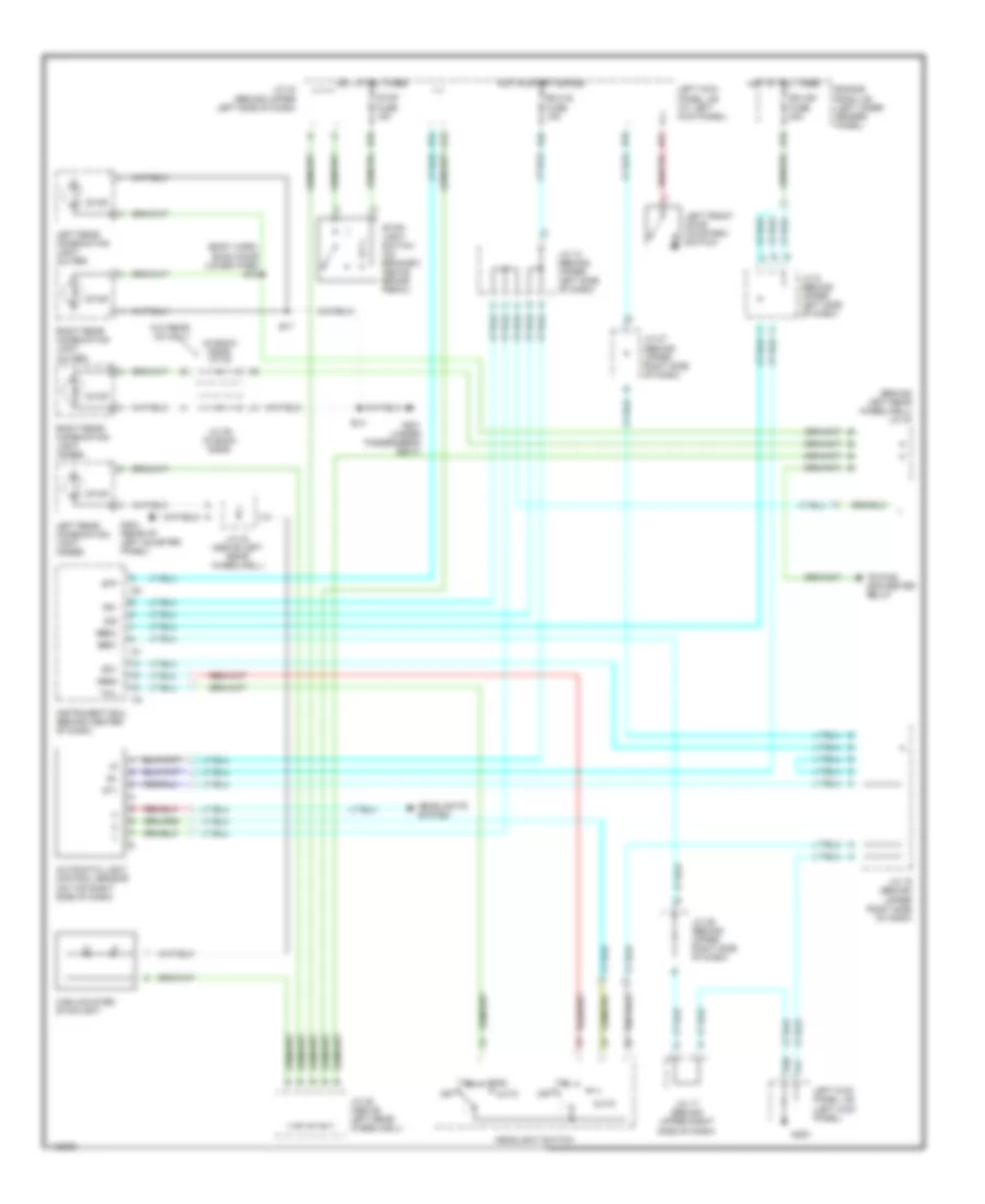 Exterior Lamps Wiring Diagram (1 of 2) for Toyota Land Cruiser 2001