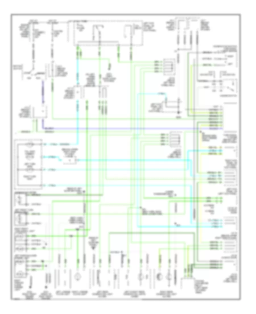 Exterior Lamps Wiring Diagram (2 of 2) for Toyota Land Cruiser 2001