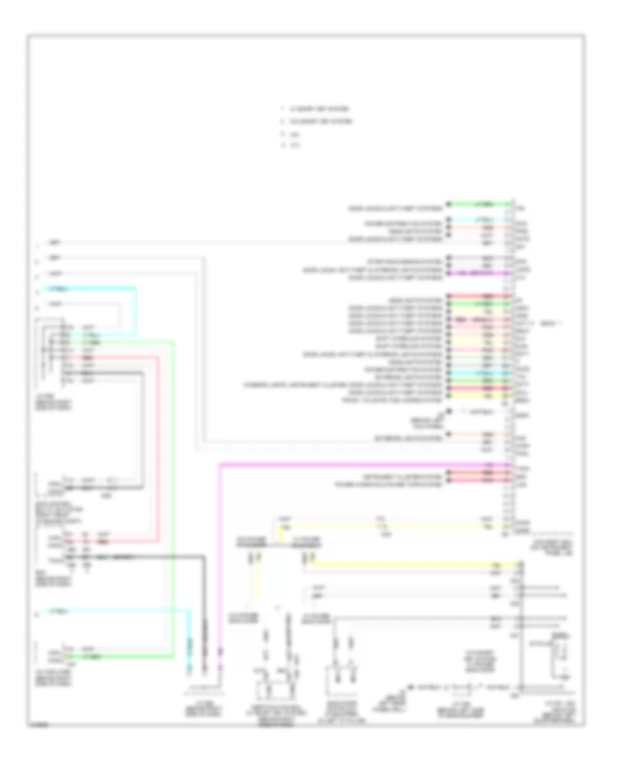 Body Control Modules Wiring Diagram, Except Hybrid (2 of 2) for Toyota Highlander 2011