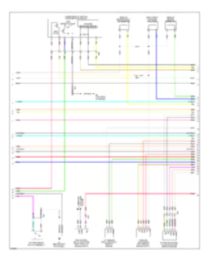 2.7L, Engine Performance Wiring Diagram (4 of 5) for Toyota Highlander 2011