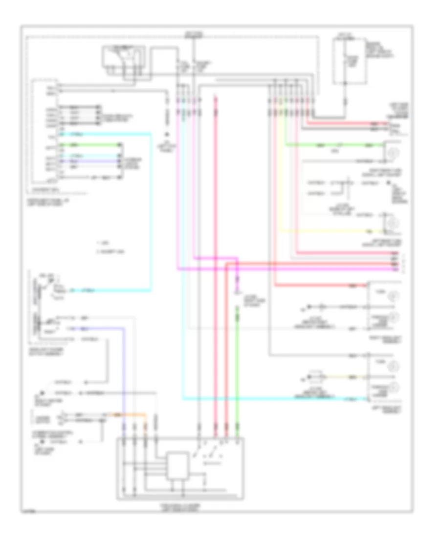 Exterior Lamps Wiring Diagram, Hybrid (1 of 2) for Toyota Highlander 2011