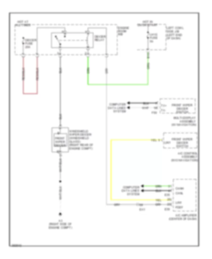 Front Deicer Wiring Diagram for Toyota Land Cruiser 2013