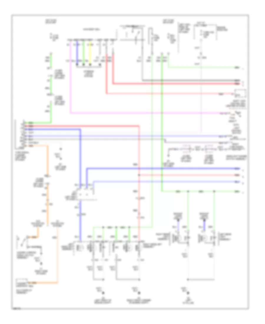 Exterior Lamps Wiring Diagram (1 of 2) for Toyota Land Cruiser 2013