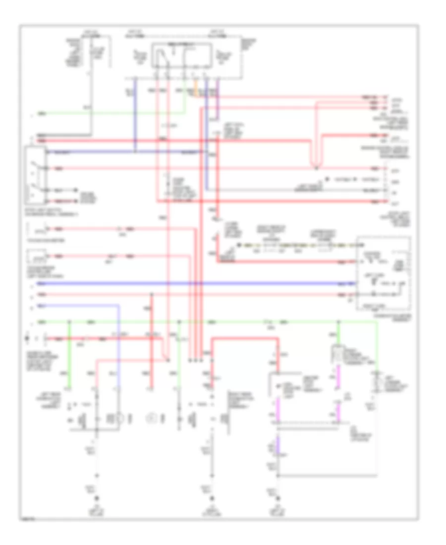 Exterior Lamps Wiring Diagram 2 of 2 for Toyota Land Cruiser 2013