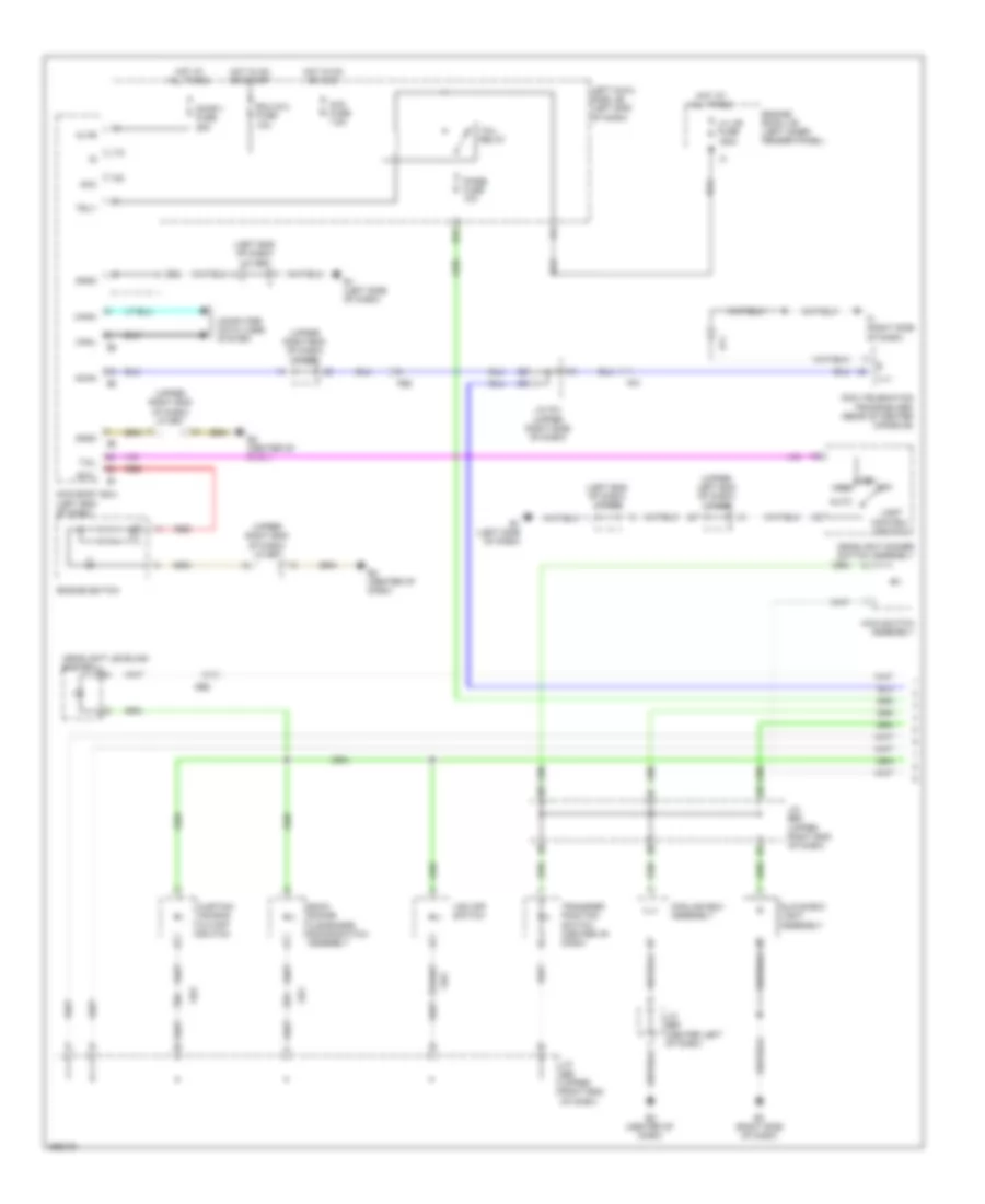 Instrument Illumination Wiring Diagram 1 of 2 for Toyota Land Cruiser 2013