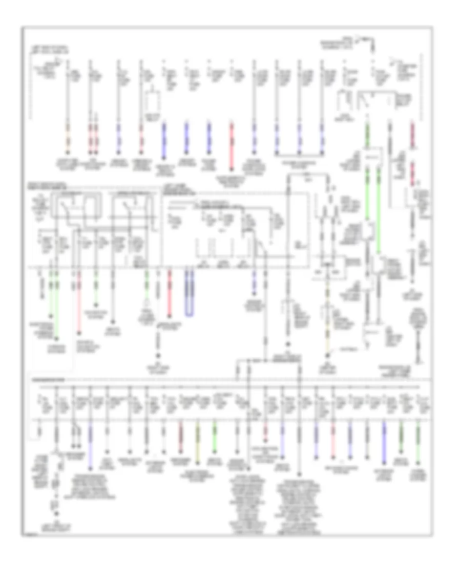 Power Distribution Wiring Diagram (2 of 3) for Toyota Land Cruiser 2013