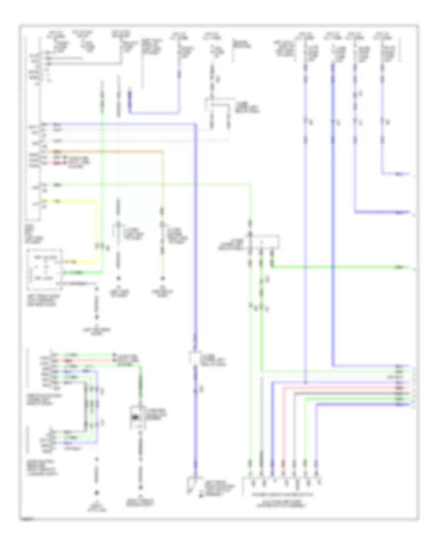 Power Windows Wiring Diagram 1 of 2 for Toyota Land Cruiser 2013