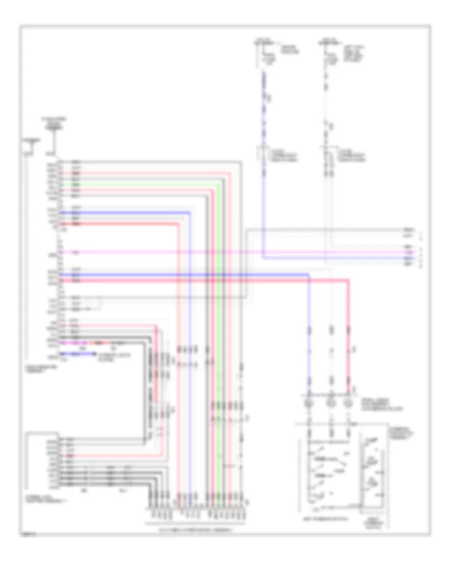 Radio Wiring Diagram, without Navigation (1 of 3) for Toyota Land Cruiser 2013