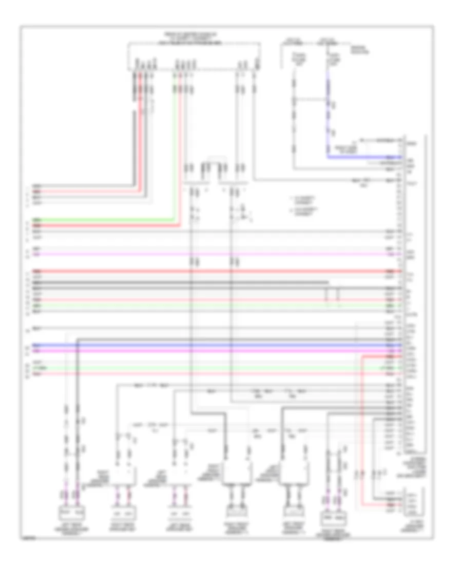Radio Wiring Diagram, without Navigation (3 of 3) for Toyota Land Cruiser 2013