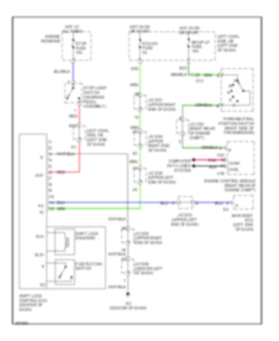 Shift Interlock Wiring Diagram for Toyota Land Cruiser 2013