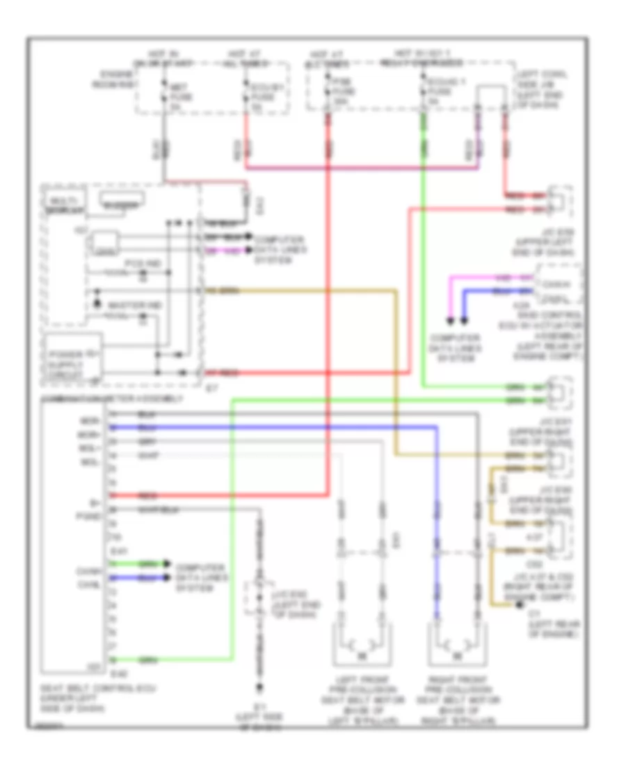 Pre Collision Wiring Diagram for Toyota Land Cruiser 2013