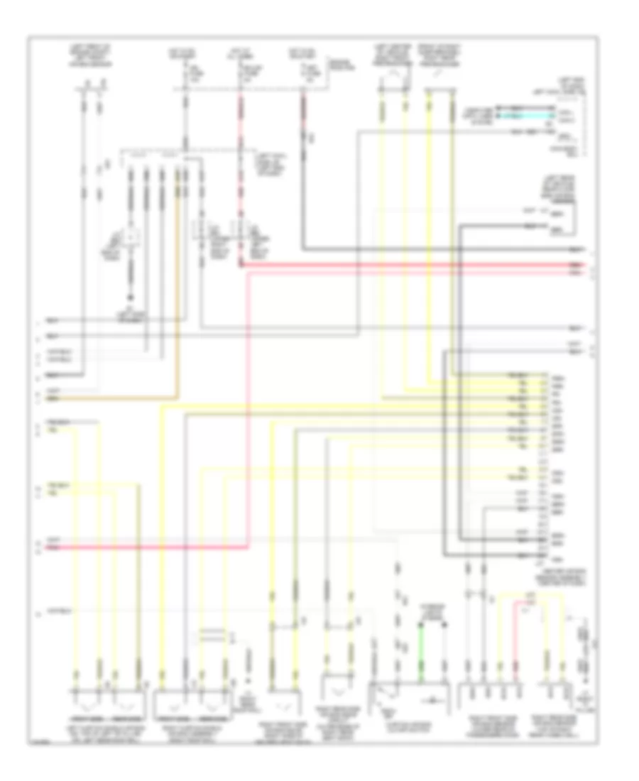 Supplemental Restraint Wiring Diagram 2 of 3 for Toyota Land Cruiser 2013