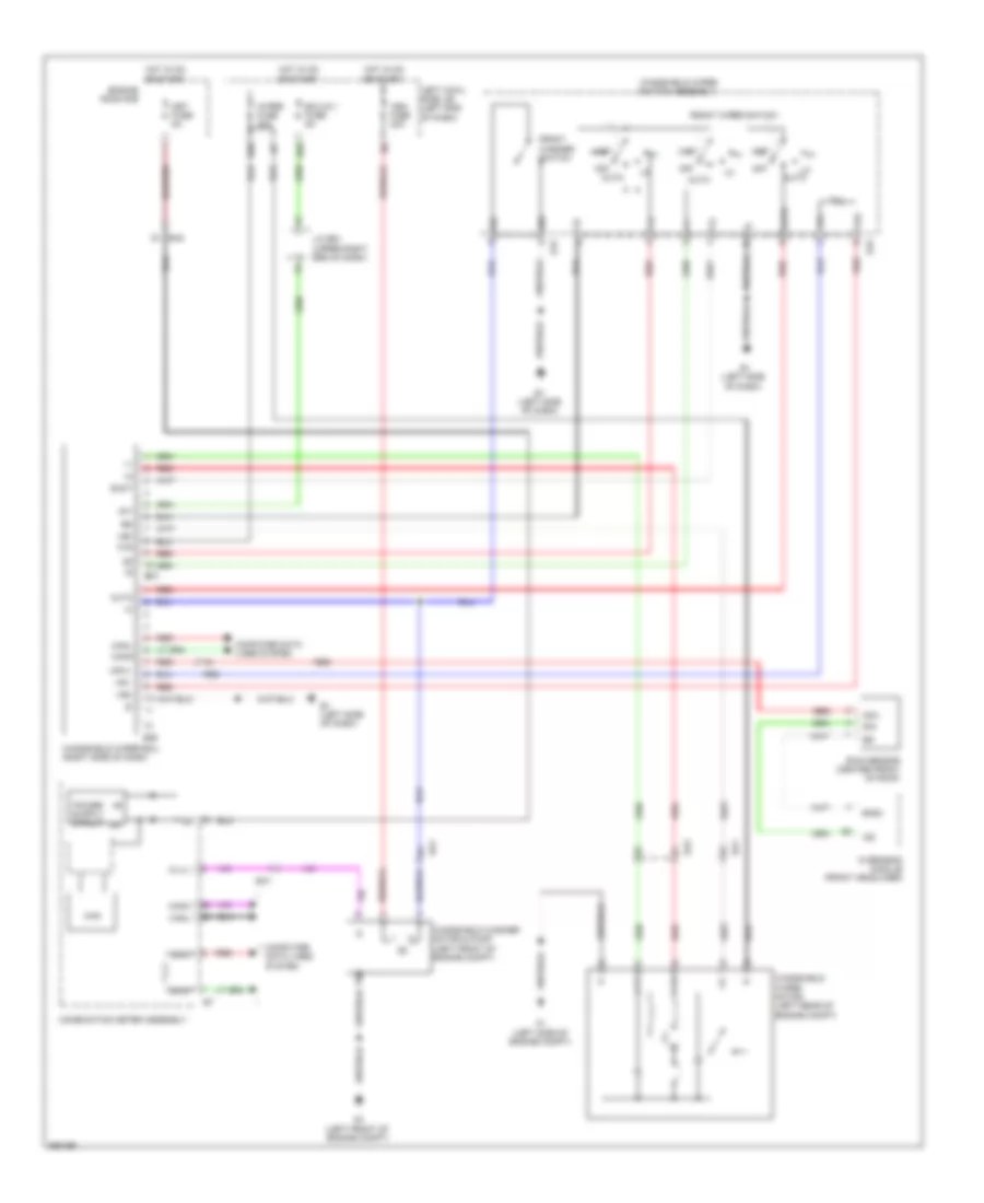 Электросхема передних стеклоочистителей дворников и омывателя лобового стекла, С Авто Система Дворника для Toyota Land Cruiser 2013