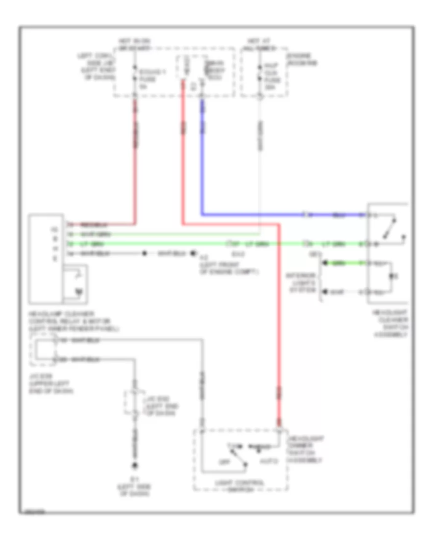 схема шайбы фары для Toyota Land Cruiser 2013