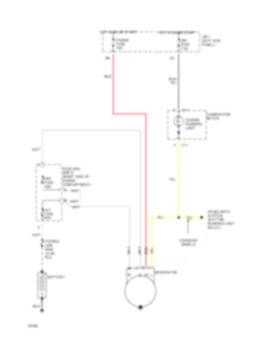 Charging Wiring Diagram for Toyota Pickup DX 1994