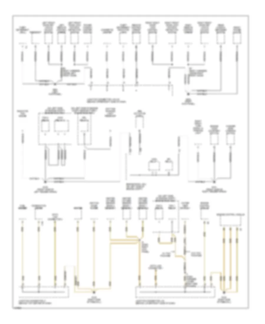 Ground Distribution Wiring Diagram 1 of 3 for Toyota Sienna LE 1998