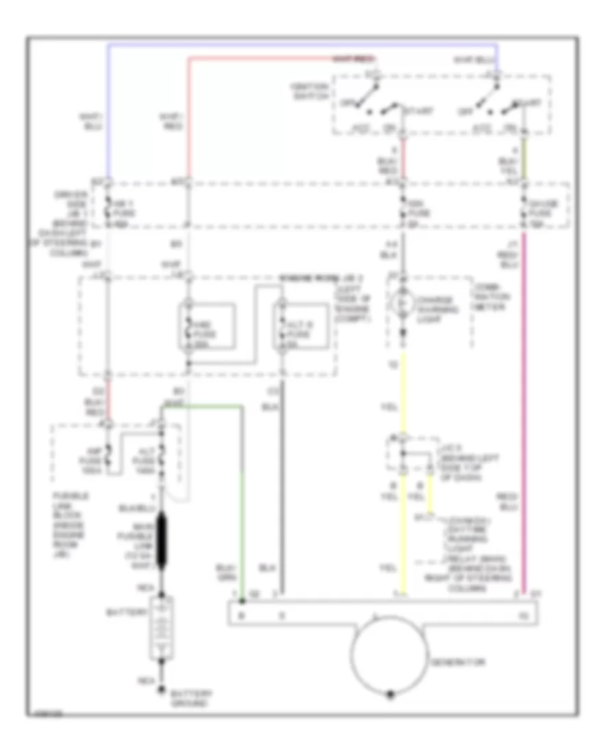 Charging Wiring Diagram for Toyota Sienna LE 1998