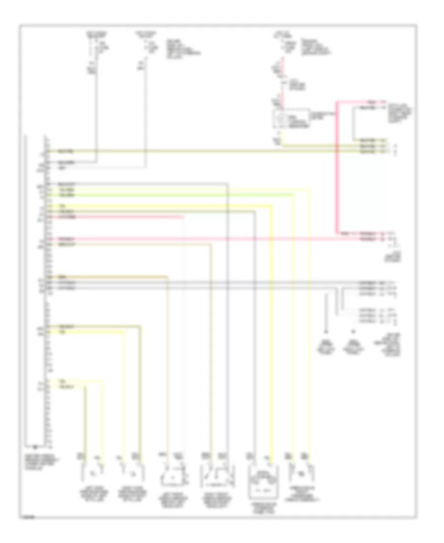 Supplemental Restraint Wiring Diagram for Toyota Sienna LE 1998