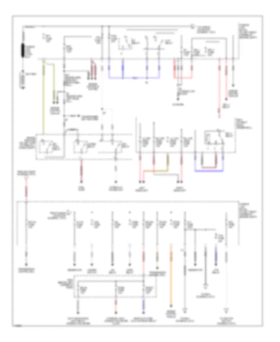 Power Distribution Wiring Diagram 1 of 2 for Toyota MR2 2001