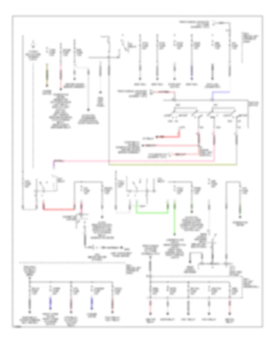 Power Distribution Wiring Diagram 2 of 2 for Toyota MR2 2001