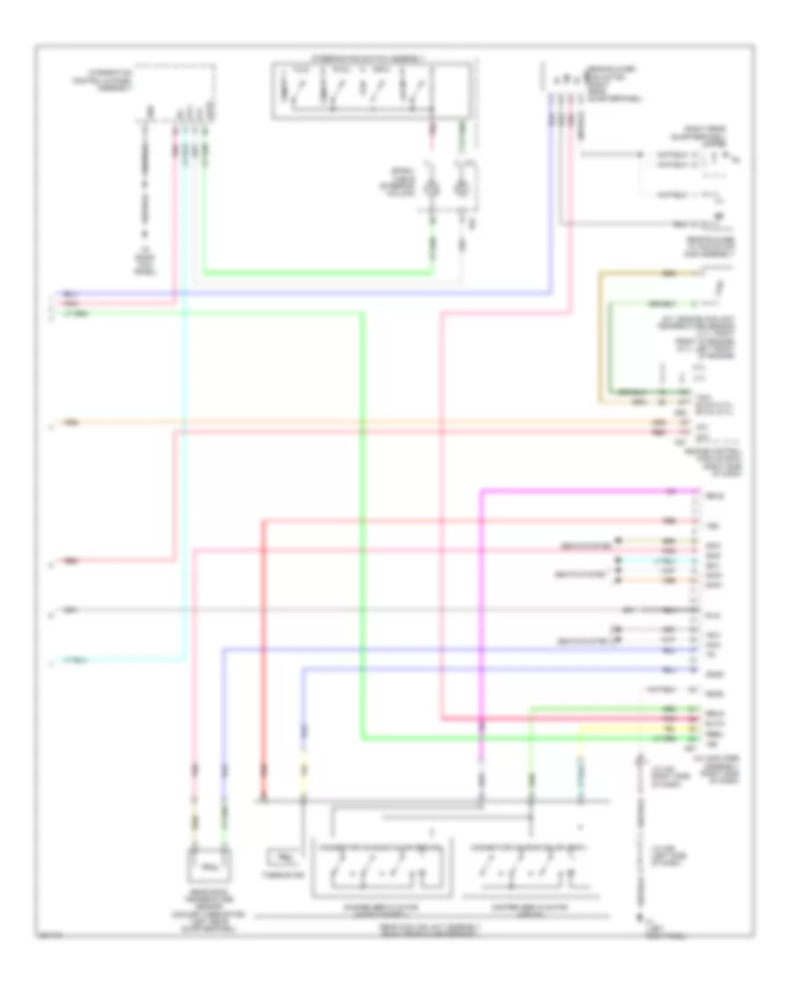 Automatic A C Wiring Diagram 3 of 3 for Toyota Sequoia Limited 2009