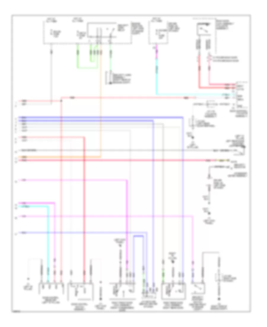 Forced Entry Wiring Diagram 2 of 2 for Toyota Sequoia Limited 2009