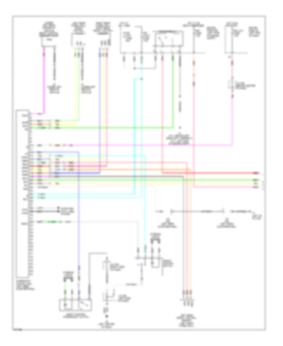 Electronic Suspension Wiring Diagram, without Electronic Suspension (1 of 2) for Toyota Sequoia Limited 2009
