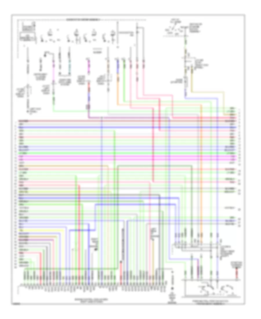 5.7L, Engine Performance Wiring Diagram (6 of 7) for Toyota Sequoia Limited 2009