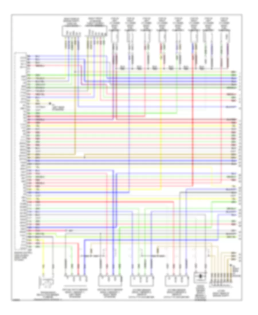 5.7L Flex Fuel, Engine Performance Wiring Diagram (1 of 7) for Toyota Sequoia Limited 2009