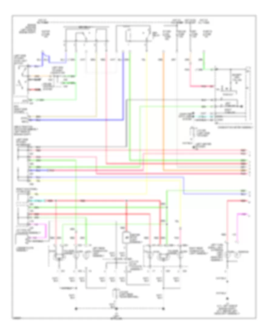 Exterior Lamps Wiring Diagram 1 of 2 for Toyota Sequoia Limited 2009